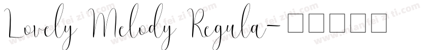 Lovely Melody Regula字体转换